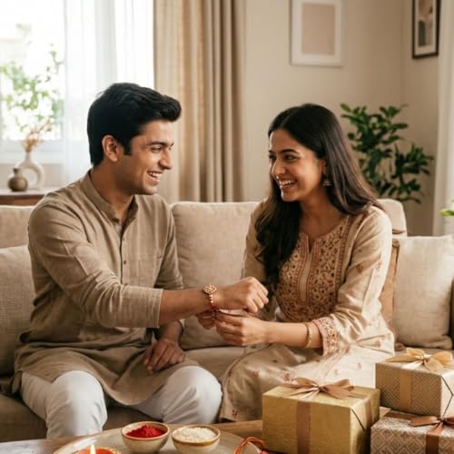 Image of Half Engineer Jade Plant In Gold Tone Metal Pot 3 X 3 Inch Pot Included with Rakhi |Rakshabandhan Gift For Brother Bro Bhai (Rakhi Gift Set 3)