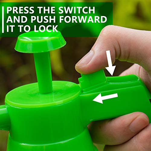 AQUEENLY Pump Sprayer, 68oz Hand Held Pump Pressure Garden Sprayer with Adjustable Nozzle for Lawn & Garden - Watering, Fertilizing, Home Cleaning and Car Washing - The Professional Hand Sprayer - Thumbnail 3