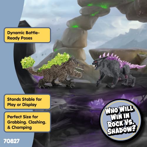 Image of Schleich ELDRADOR - 2PC Shadow Lynx vs. Rock Crusher - Kids 7+ | 70827