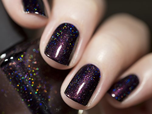 Image of ILNP Mon Amour - Dark Purple Holographic Nail Polish