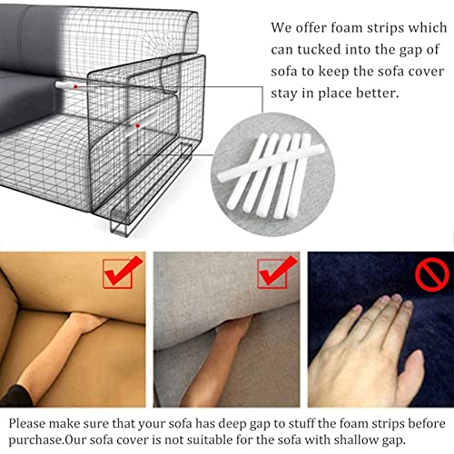 Stretch Couch Cover For L Shaped Couch,Sofa Cover Fitted Furniture Protector,Sectional Sofa Slipcover For Living Room,Sectional Furniture Protector,Red,57~72In #TOP4