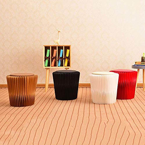 Taburete trapezoidal MU con reposapiés multifuncional creativo y estructura plegable 3