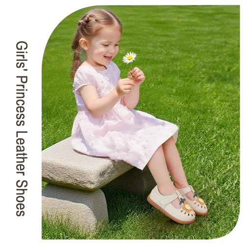 Toddler Girl Mary Jane Dress Leather Shoes, Little Girls Princess Ballet Flats2