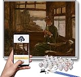 🍁【DiIY Paint by Number】：Paint by numbers are so easy that even a beginner without a foundation can feel like an artist, you will have a lot of fun and relaxation. an eye-catching painting anyone can do. 🍂【Special HD Color Canvas】：Unlike normal canvas...