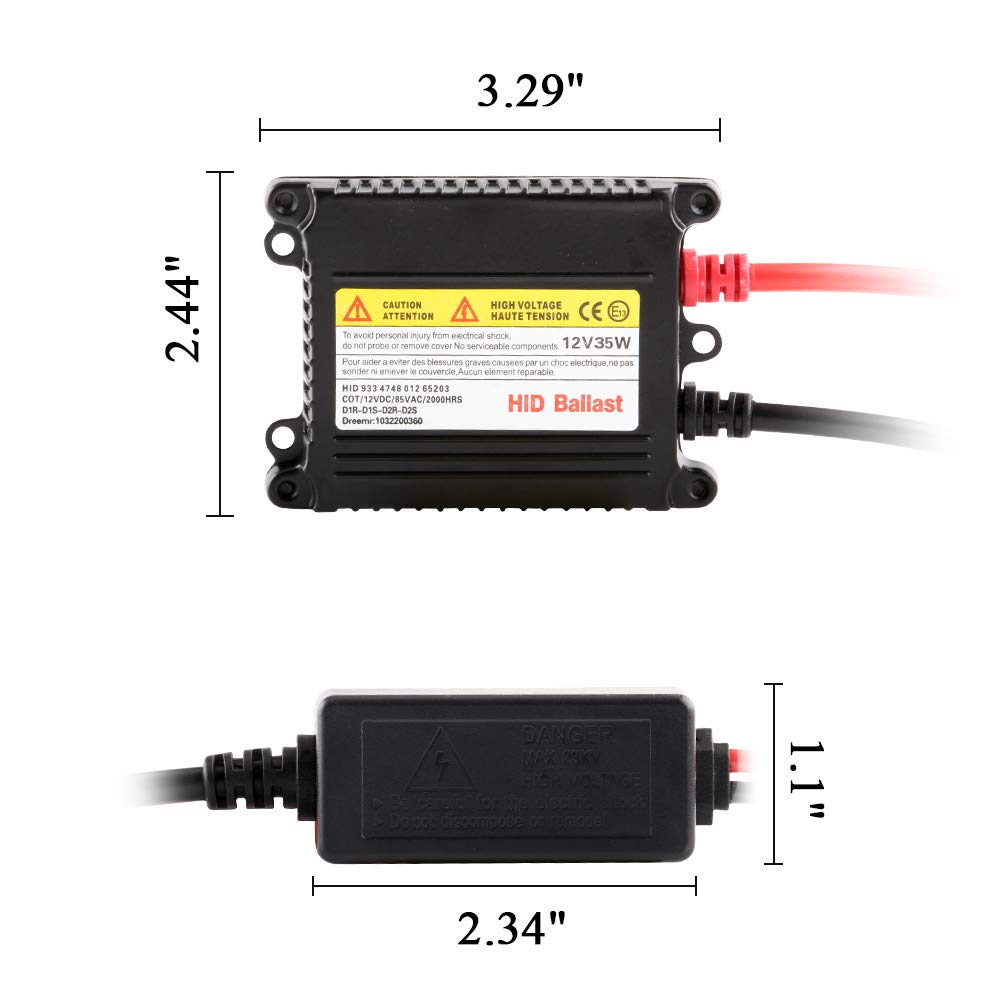 2 szt. Slim HID Ballaset 12 V 35 W zamiennik statecznika ksenonowego HID do H1 H3 H7 H8 H9 H11 9005 9006 H4 reflektor lampa ksenonowa Buulb