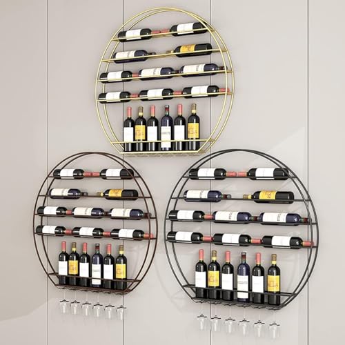 Présentoir à vin mural moderne pour optimiser le rangement du salon - 7