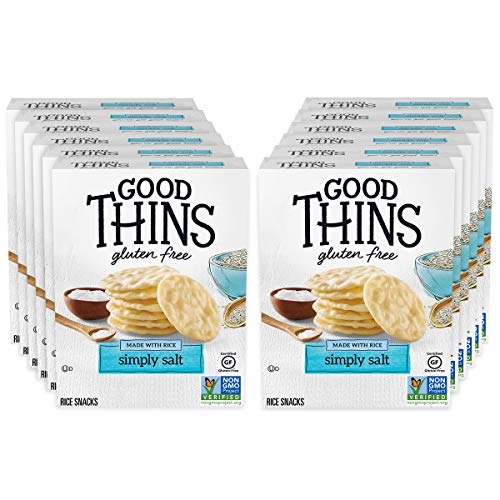 Good Thins Simply Salt Rice Snacks Gluten Free Crackers, 12 - 3.5 oz