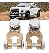 2 Stück Batterieklemmen Steckverbinder, Batterie Polklemmen, Batterieklemmen, Messing Kfz Steckve...