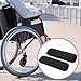 YINSHCO 2 Pcs Wheelchair Armrest Pads, Memory Foam Sheepskin Accessories Pads Wheelchair Armrest Covers, Non Slip Arm Rest Cover Cushion pad for Comfort Pressure Relief