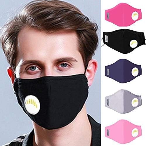 kaimu Dust Mask PM2.5 Activated Carbon Filter Adult Children Masks with Valve Adult Helmets Protective Mask Face Cover