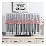 Fabriqué en matériau léger avec revêtement en PVC, imperméable, résistant à la poussière et durable. Le tissu intérieur doux ne rayera pas votre téléviseur et aide à protéger votre téléviseur ou votre écran.