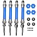 Vgoohobby Front & Rear Universal Drive Shaft CVD w/Wheel Hex Hub Compatible with 1/10 Traxxas Slash VXL 4x4 / Rustler VXL 4X4/Stampede VXL 4X4/Hoss VXL 4X4 RC Car Upgrade Part (Blue)