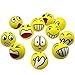 Produktbild Emoji Anti-Stress Ball Knitter Smiley Gesicht Mit Lustigem Gesicht Druckentlastung Spielzeug Erwachsenes Kind Anti-Stress Ball 12 Stücke