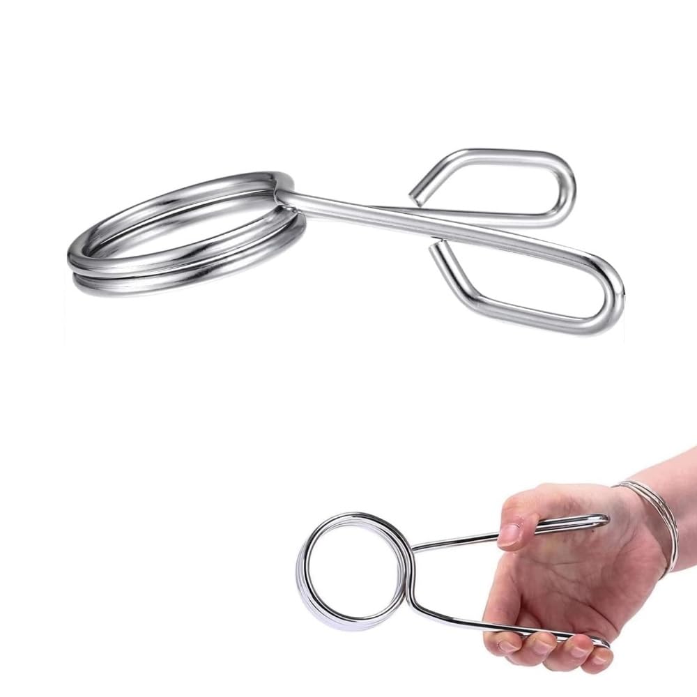 FFitness 4 Pezzi Ferma Dischi 25mm Chiusure Manubrio Bilanciere Lock Morsetto Bloccaggio Pinze per Manubri Serrature a Molla