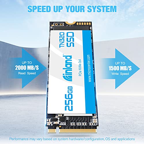 INLAND TN320 256GB NVMe M.2 PCIe Gen3x4 2280 Internal Solid State Drive SSD - Up to 2000 MB/s, 3D NAND, Storage and Memo - Additional View