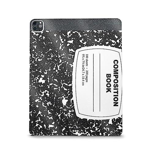 Image of MightySkins Carbon Fiber Skin Compatible with Apple iPad Pro 12.9 inch M2 6th Gen (2022) Full Wrap Kit - Composition Book | Protective Durable Textured Carbon Fiber Finish | Easy to Apply Made in The USA