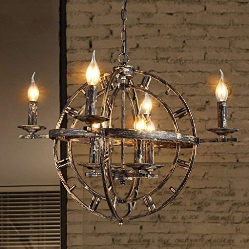 Lustre magasin de vêtements et café suspendu vintage noir métal