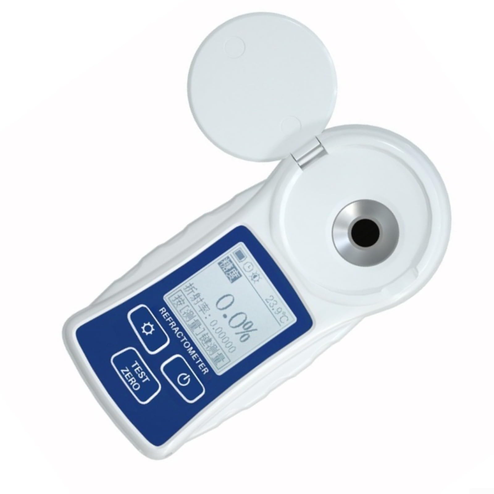 Digital for Brix Refraktometer 0-32% for Fruit Sugar, USB Rechargeable