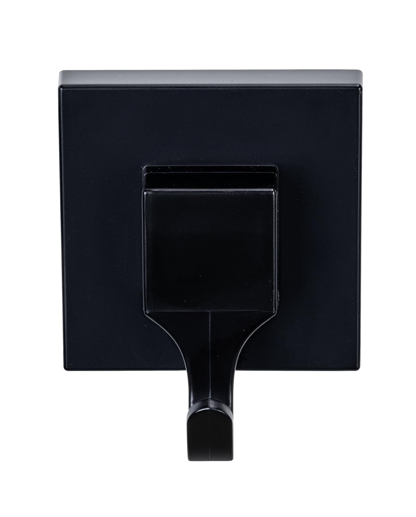 WENKO Vacuum-Loc® haczyki ścienne Quadro zestaw 2 haczyków łazienkowych z tworzywa sztucznego, mocowanie bez wiercenia, kolor czarny