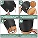 GARDIFE Plant Pots 8/7/6.5/6/5.5/5 Inch Self Watering Planters with Drainage Hole, Plastic Flower Pots, Nursery Planting Pot for All House Plants, African Violet, Flowers, and Cactus,Black