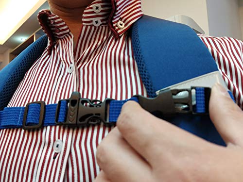 Amlrt Backpack Chest Strap- Nylon - Adjustable Universal (Blue) #TOP4