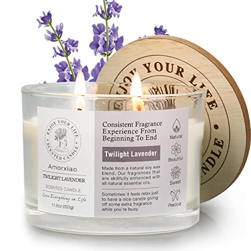 CREASHINE Bougie Parfumées, 330g Bougie Decorative, Durée 40 Heures, 2 Mèches, Cire de Soja Naturelle, Bougies pour Maison, Bureau, Restaurant, Spa Cover