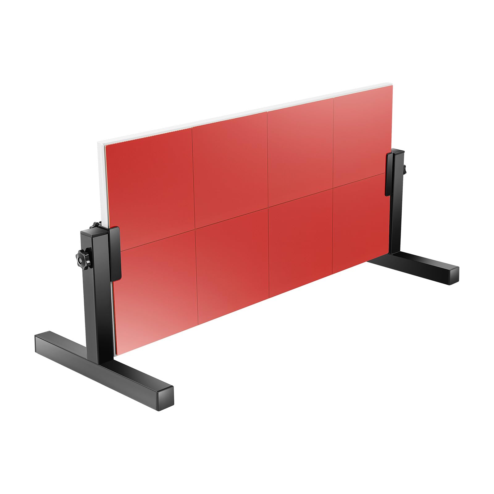 Tavola di rimbalzo da ping pong regolabile a 360°, con 2 piedini e 8 blocchi di gomma, dispositivo di allenamento per casa e scuola (66,5 x 33,5 cm)