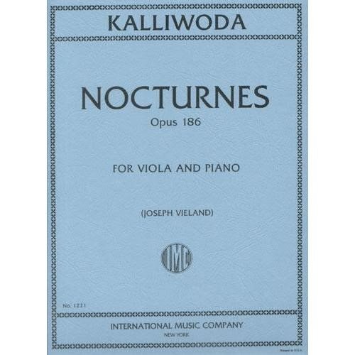 Kalliwoda J.W. Six Nocturnes, Op. 186 Viola and Piano - edited by Joseph Vieland - International      Sheet music