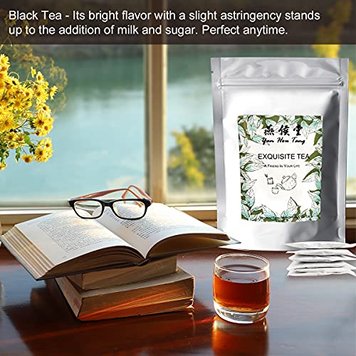 Yan Hou Tang Chinese Black Tea Bags - 100 Counts Loose Leaf #TOP2