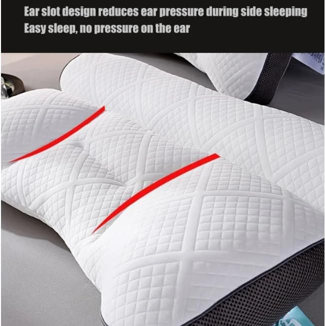 Miniatura 3 de Otelory - Almohada cervical para el cuello, almohada ergonómica ultra cómoda para el cuello, almohada cervical cervical para aliviar el dolor de