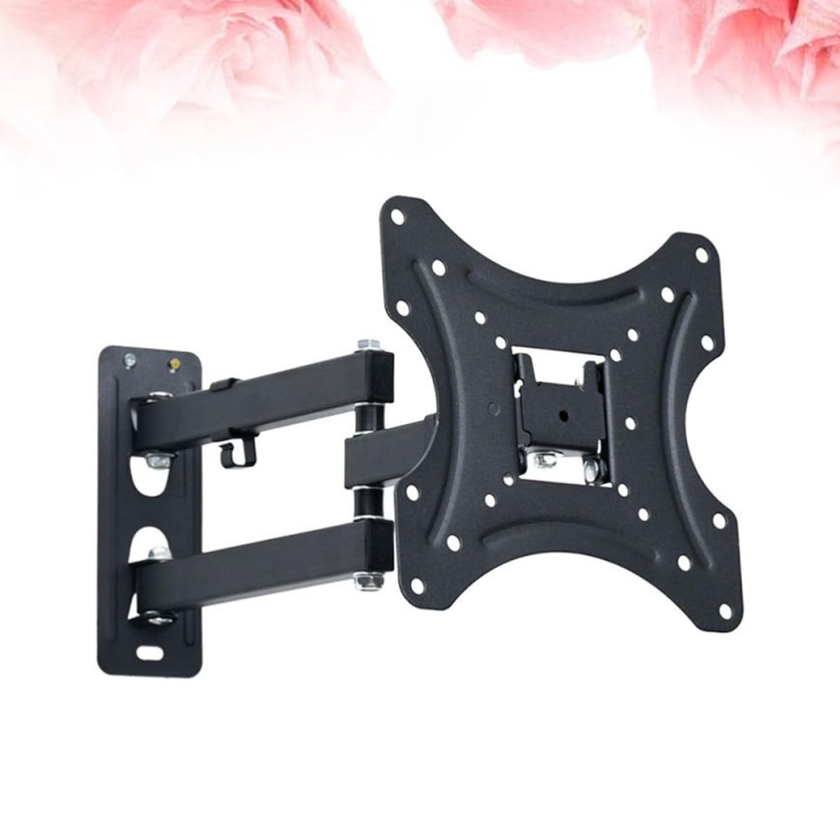 Negro Soporte Giratorio LCD de de Acero Extensible TV