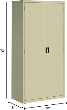 Lorell LLR41307 Fortress Series Storage Cabinets, Putty