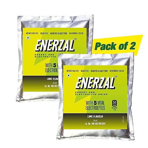 Image of Enerzal Lime Energy Drink Powder 1KG (Pack of 2)