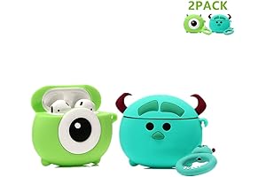 Airpods Silicone Case for Kids, Featuring Mike and Sulley