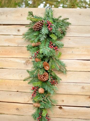 Couronne extérieure de Noël durable : finis les aiguilles tombantes et le plastique décoloré