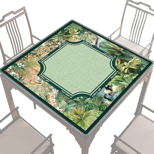 Tapis Mahjong de poker tapis de cartes antidérapant et silencieux 80x80 cm pour la maison
