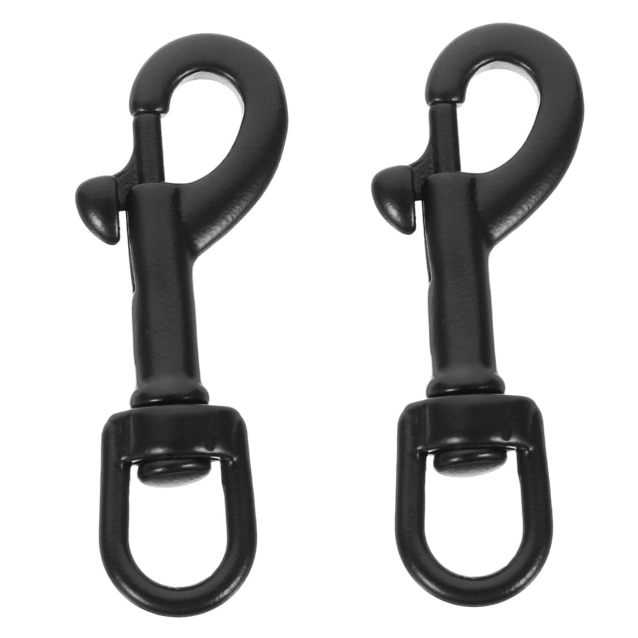 LIOOBO 2pcs Stainless Steel Swivel Hook Single Diving Hook Detachable Snap Hook for Dog Leash Sports Gear Outdoor Activities