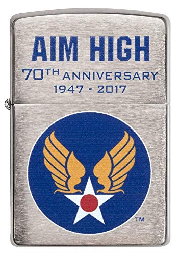 Zippo Hap Arnold Wings Encendedor De Bolsillo Cromado miniatura 2