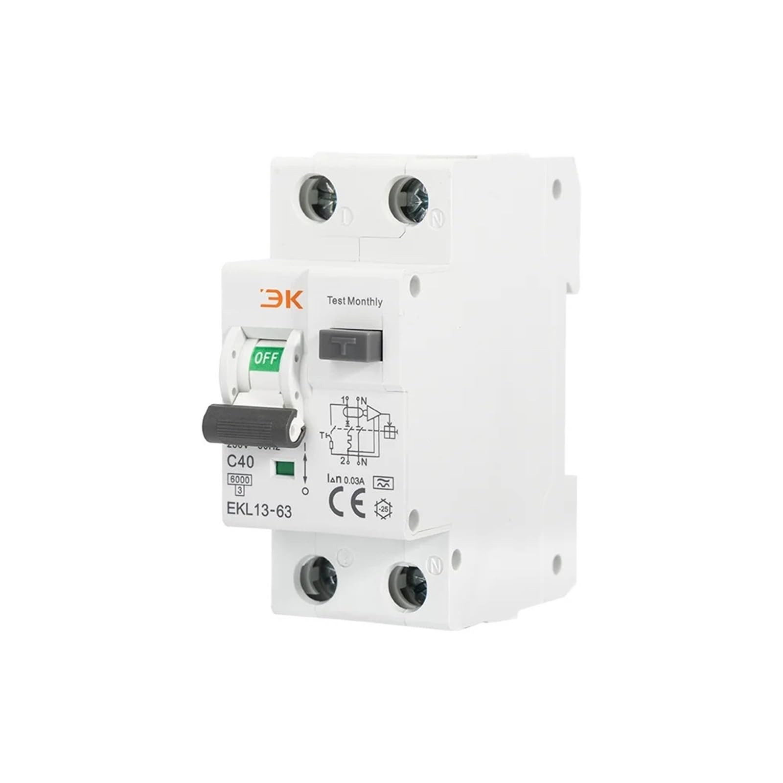 Disjoncteur différentiel automatique type A résout les surcharges EKL13 - 5