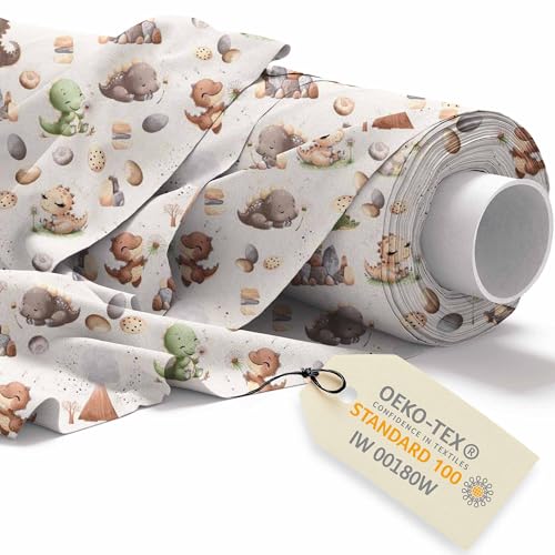 DreamRoots Stoffa cotone al metro - Tessuti a metraggio bambini - Tessuto al metro - Tessuto cotone - Stoffe per cucito creativo 160cm x 1M