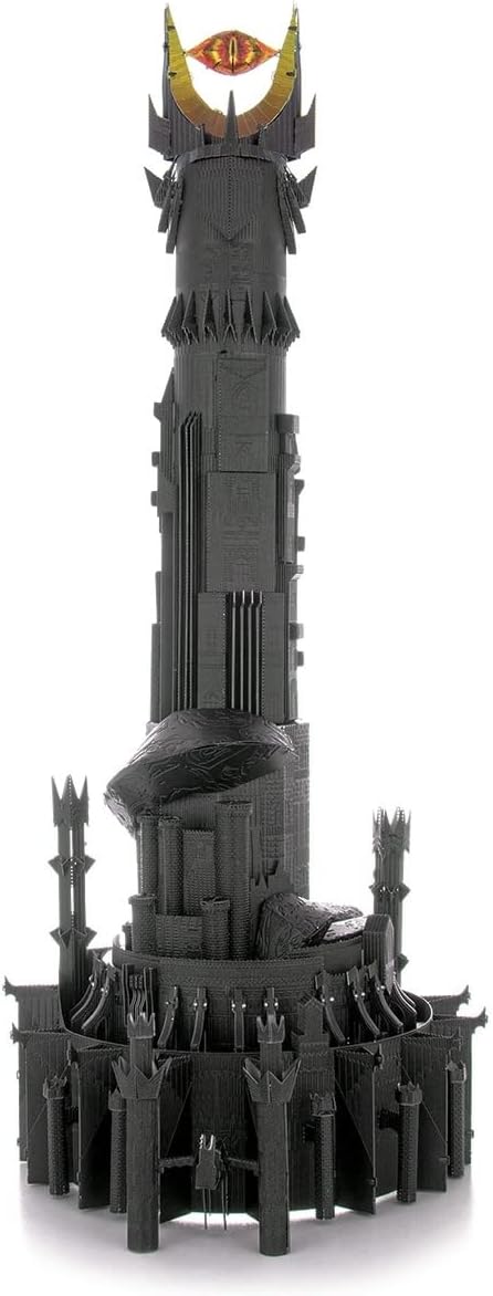 3D Puzzle Barad-Dur Tower Lord of The Rings Metal Puzzles Building Models for Adults Moderate Level 8 x 7.7 x 23.2 CM