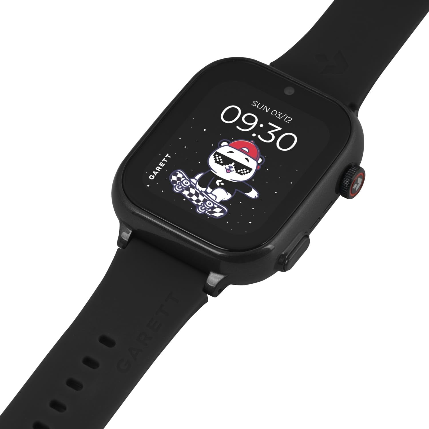 garett Smartwatch dziecięcy - 1,83″ - Face Unlock - z GPS SOS - 4G LTE - Cute czarny