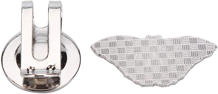 Golf Hat Clip, Golf Ball Markers Golf Marker Hat Clip Stainless Steel Cap Clip Tortoise Fun Golf Ball Marker with Magnetic Golf Training Aids Accessories for Women Men Kids Golfer(Butterfly)