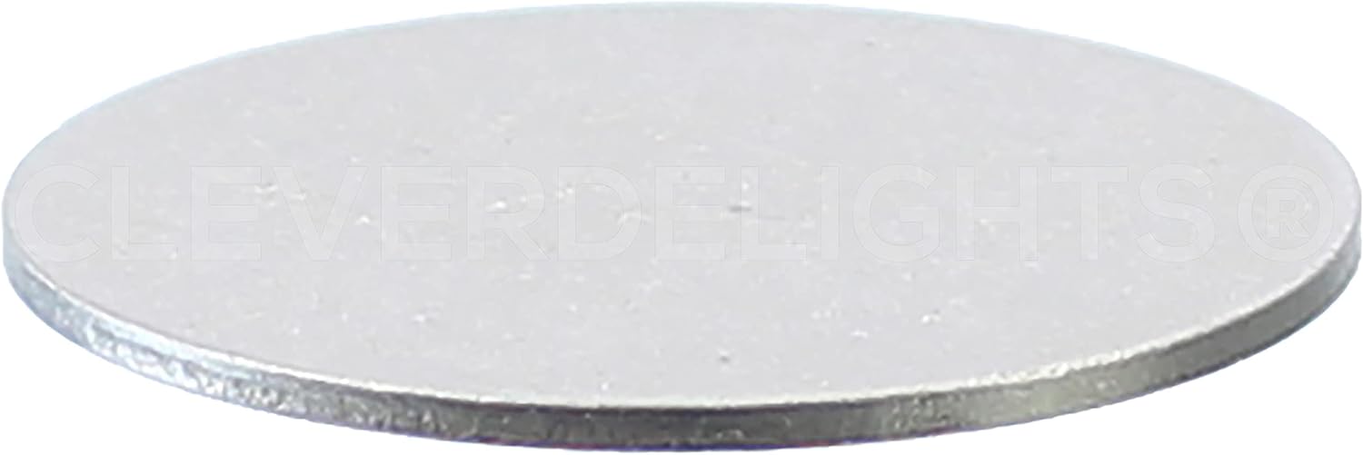CleverDelights 1.5" Round Stamping Blanks - 50 Pack - 14GA (.063") Aluminum Discs Tags