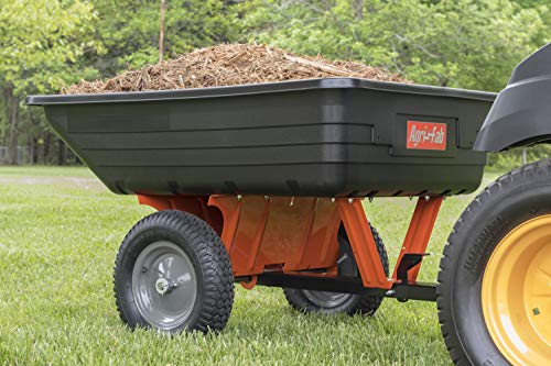 Agri-Fab 45-0533 650 lbs Tow Behind Poly Dump Cart, 10 CU. FT.; Lawn & Garden Cart/Trailer for Lawn Mowers, 16" Pneumatics Tires, Easy to Use Foot Pedal Dumping Lever - Image 12
