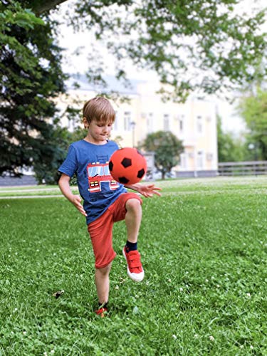 E-Deals - Pallone da calcio in gommapiuma, 17,5