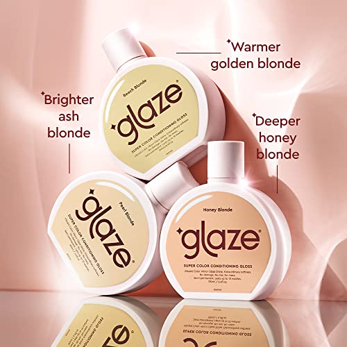 Glaze Super Color Conditioning Gloss 6.4fl.oz (2-3 Hair Treatments) Award Winning & Semi-Permanent Hair Dye. No mix, no mess hair mask colorant - guaranteed results in 10 minutes