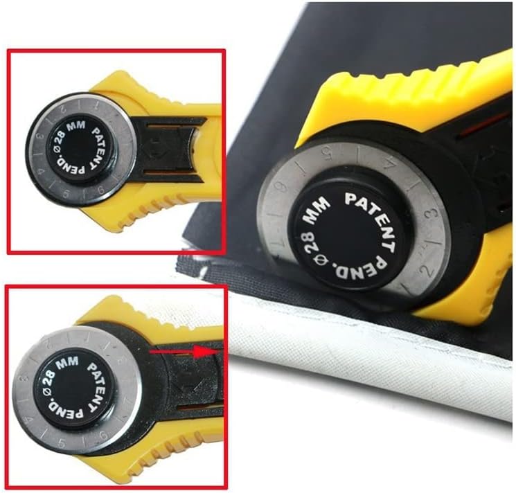 45mm 28mm Leather Set Blades Rotary Cutter For Fabric Circular Quilting Cutting Patchwork Cut Tool Quilter Leather Cutter - (Color: 45mm Rotary Cutter)