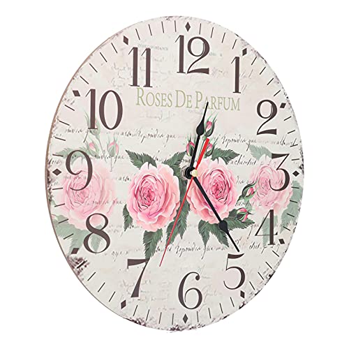 Horloge Ronde en Bois 29,5 cm pour salon et chambre - 2