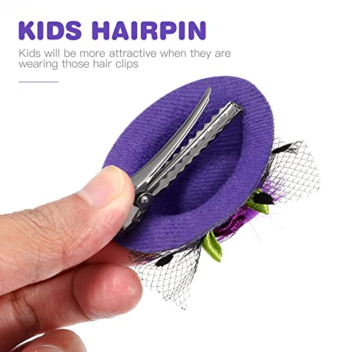 Toyandona 12Pcs Mini Hat Hair Clips 2 Inch Cute Mini Top Hats Decorative Hair Accessories For Kids Fascinator Hats For Party, Tea Or Cocktail Party(Random Color) #TOP2